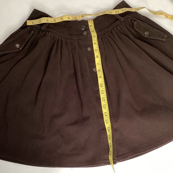 Body bag by Jude brown corduroy Snap Up Circle skirt. Lg - Picture 6 of 16